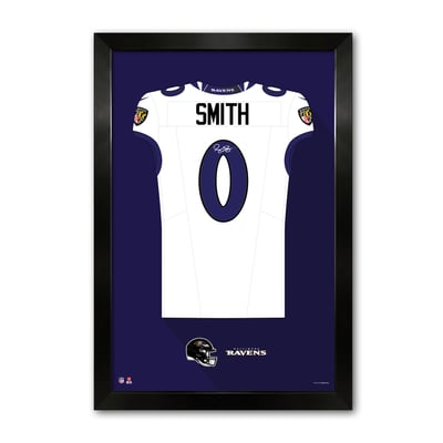 Roquan Smith Baltimore Ravens 27" x 39" Framed Jersey Art Print